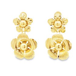 Aretes Maxi Flor Lisa