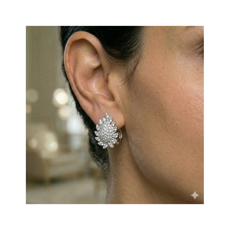 Arete Gota con calado geométrico/étnico.
