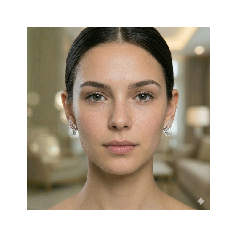 Arete Alas de Mariposa colorida